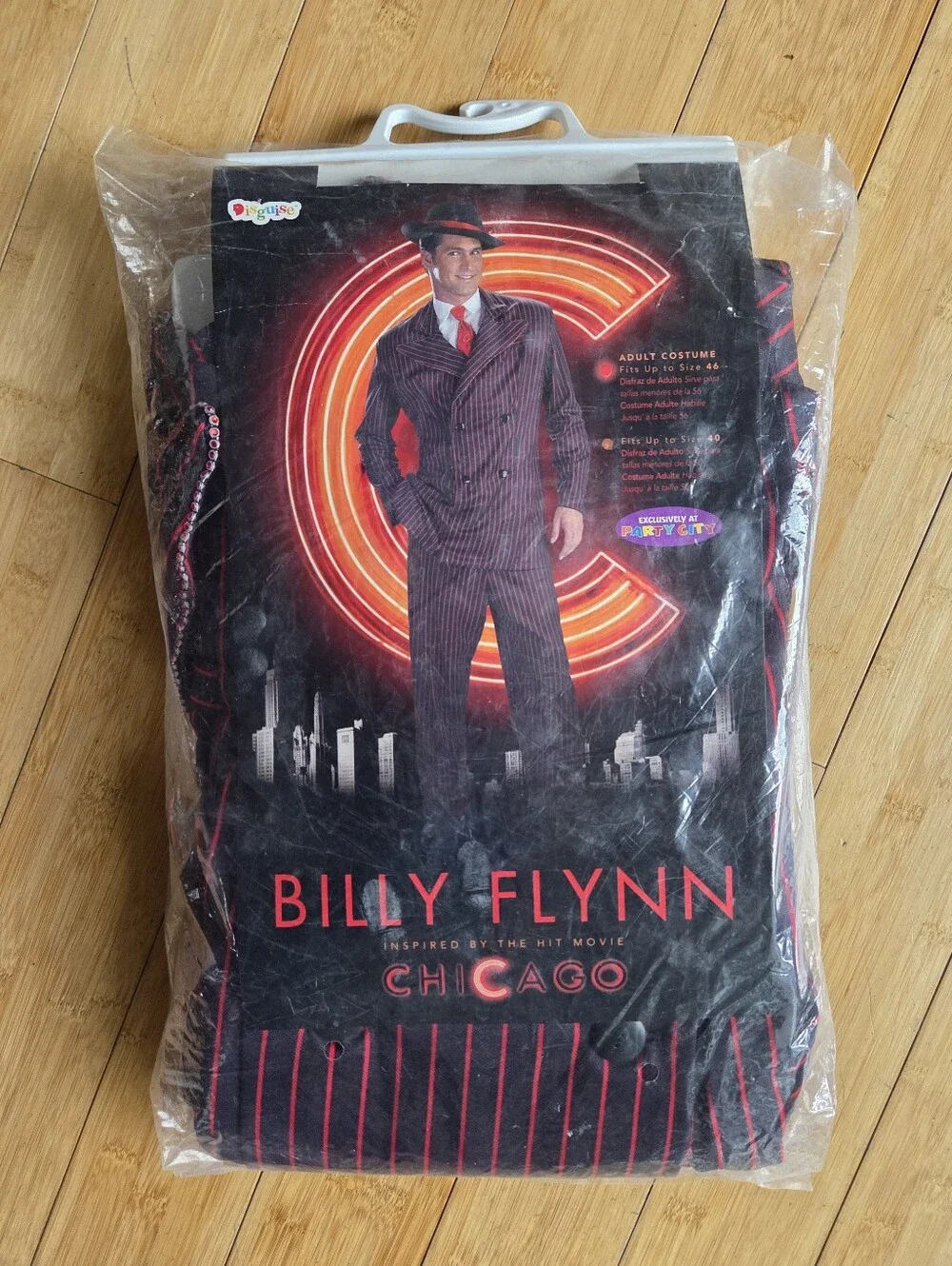 Zoot Suit Gangster Billy Flynn Chicago Men’s Pinstripe Suit Halloween Costume